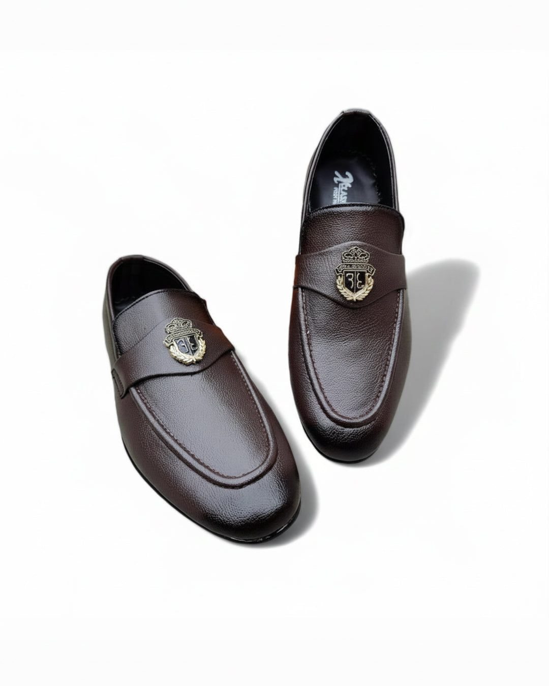 Men's Brown Synthetic Leather Dress Shoes - 1 Pcs for Formal & Casual Wear