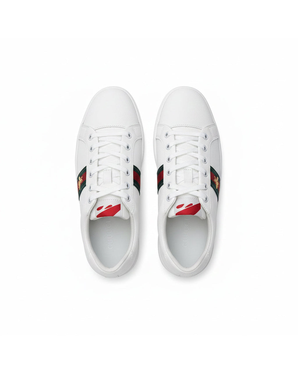 Men's Rexine Fancy Sneakers (GU-White)