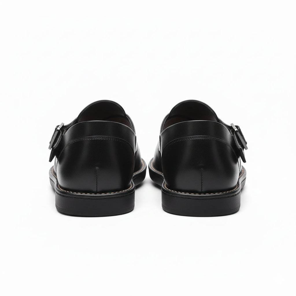 Men's PU Leather Plain Peshawari Chappal